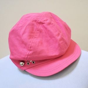 Pink Denim Baker's Boy/Cabbie Hat